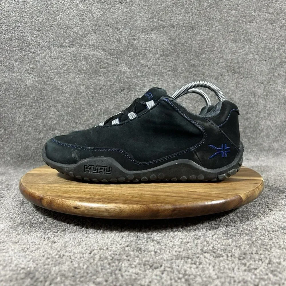 KURU Chicane Women’s Sz 8.5 Black Leather Rugged Walking Trail Hiking Shoes Used
